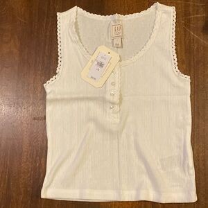 GAP x DÔEN Kids White Tank Top